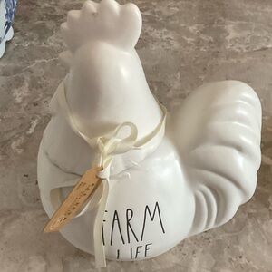RAE DUNN Chicken 10” Lidded Canister